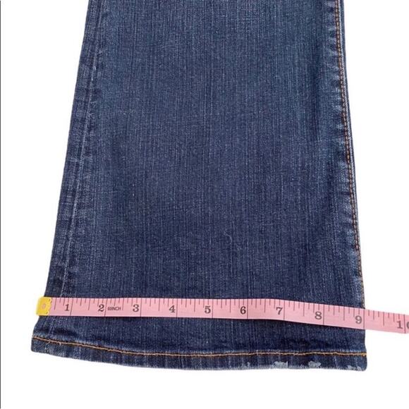 X2 Denim Laboratory Blue Denim Distressed Bootcut Jeans, Size 29 - Picture 6 of 11